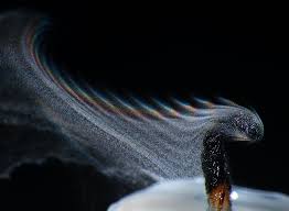 Blowing Out the energy, as in a candle