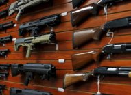 Shotguns are shown for sale